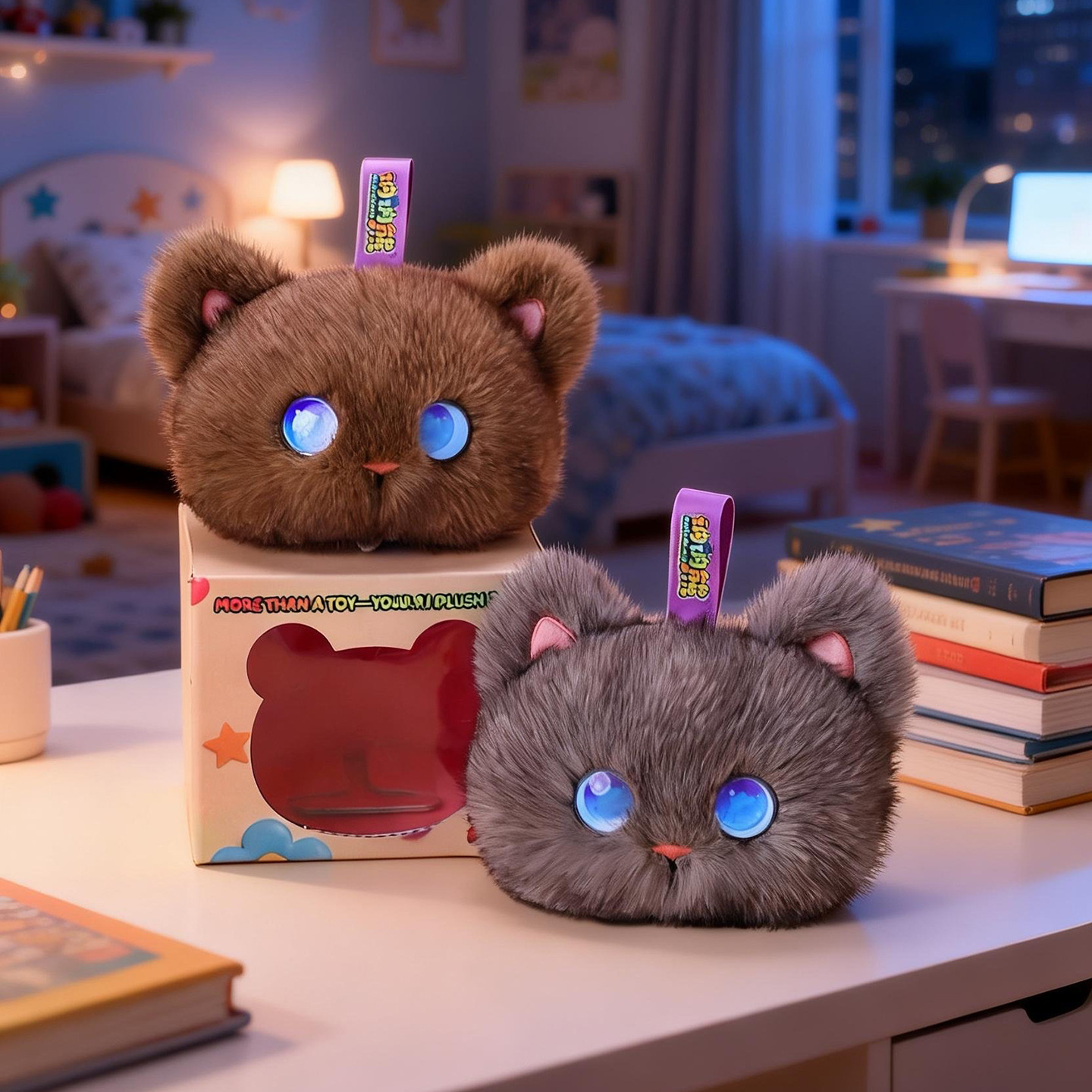 Kids Toys Doll - Brinquedo Interativo de Gato de Pelúcia