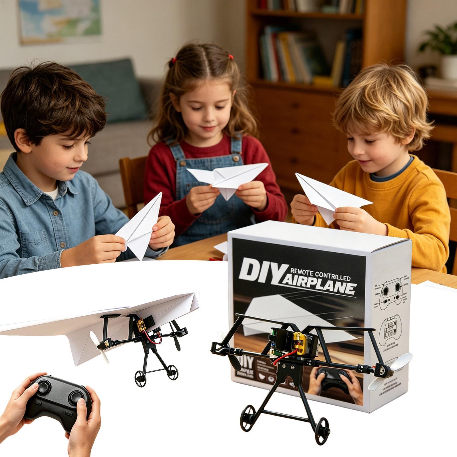 Kids Toys Electric - Kit de Avião de Papel RC