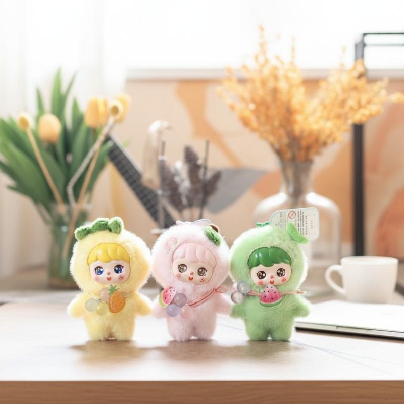 Kids Toys Doll - Chaveiro de Pelúcia de Frutas Fofas
