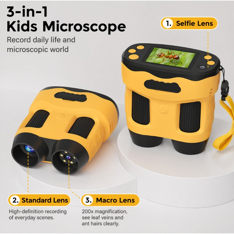 Câmera Digital de Microscópio  - Kids Toys Top View avaliação e preço