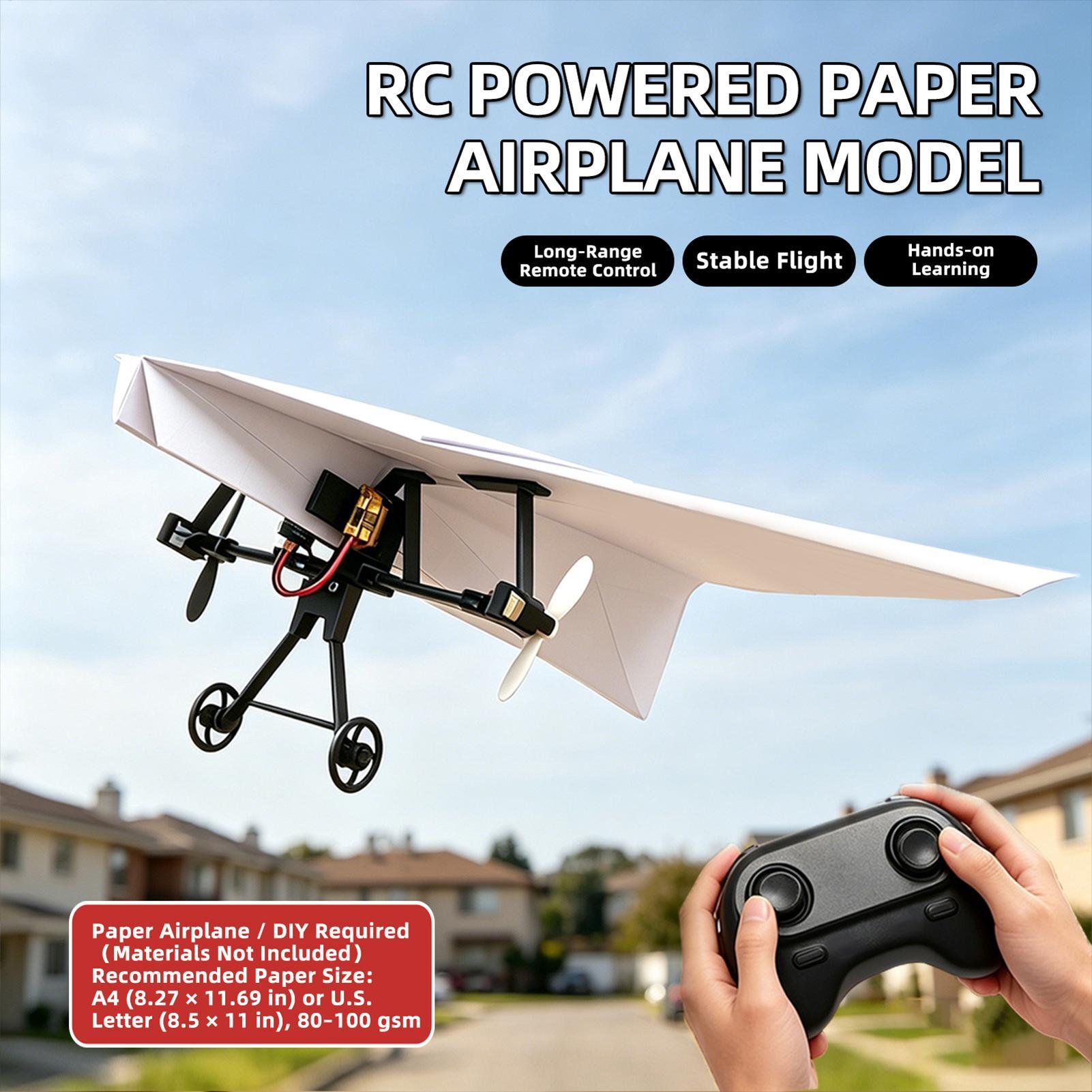 Kit de Avião de Papel RC DIY c - Kids Toys Electric avaliação e preço