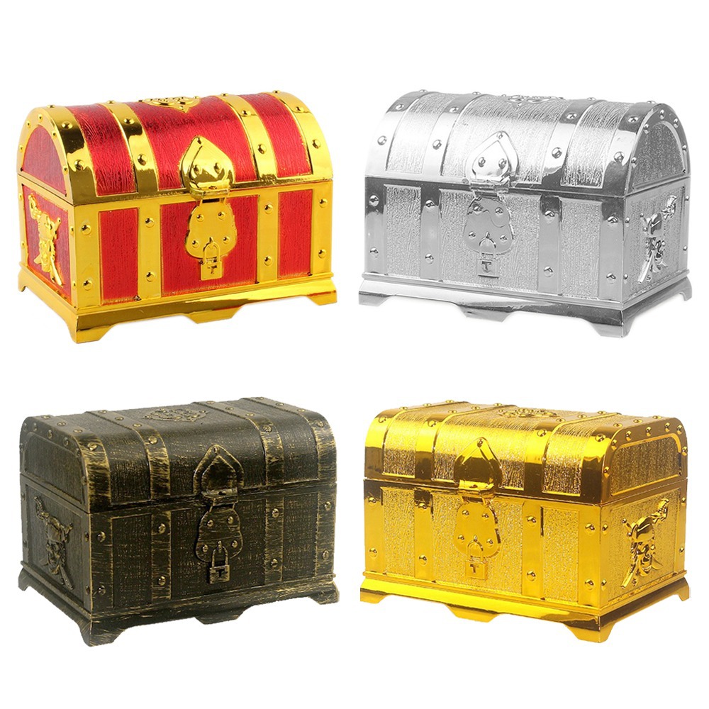 Baú de tesouro pirata decoraçã - Kids Toys Vintage avaliação e preço